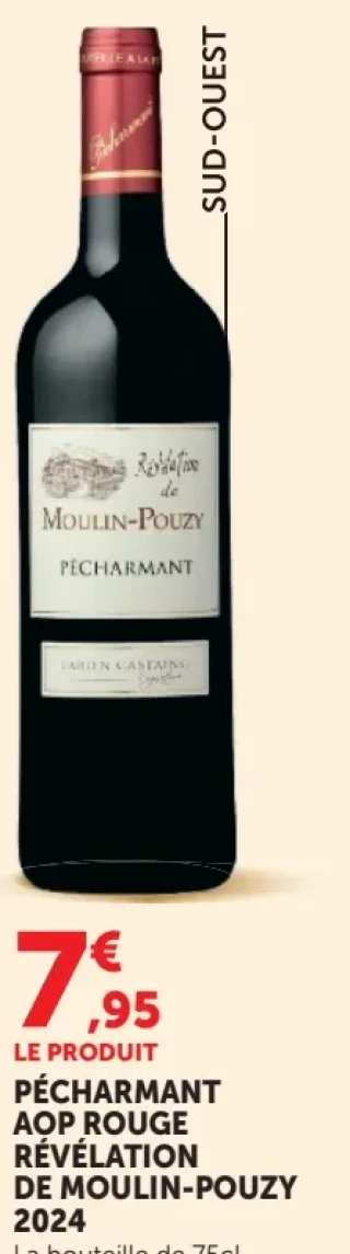 Pécharmant AOP Rouge Révélation de Moulin-Pouzy