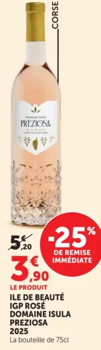 Domaine Isula Preziosa Ile de Beauté IGP Rosé 2025