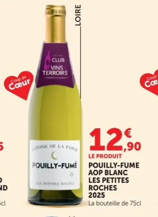 Pouilly-Fumé AOP Blanc Les Petites Roches 2025 Antoine de la Farge