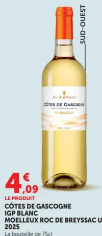 Côtes de Gascogne IGP Blanc Moelleux Roc de Breyssac U 2025