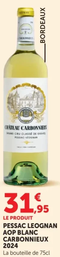 Pessac Leognan AOP Blanc Carbonnieux 2024