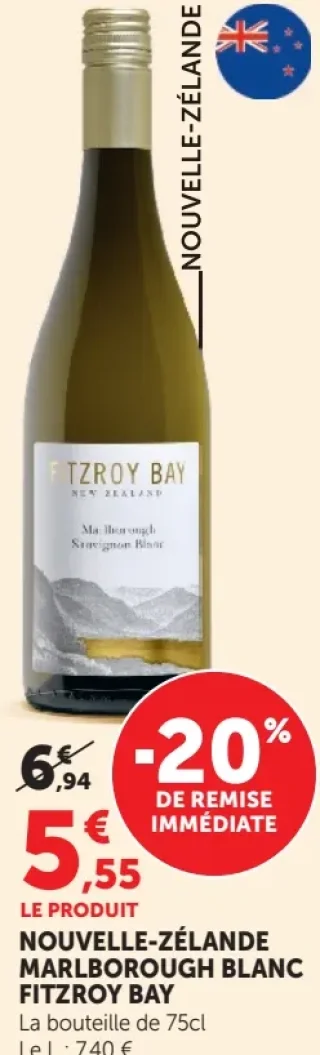 Marlborough Blanc Fitzroy Bay Nouvelle-Zélande