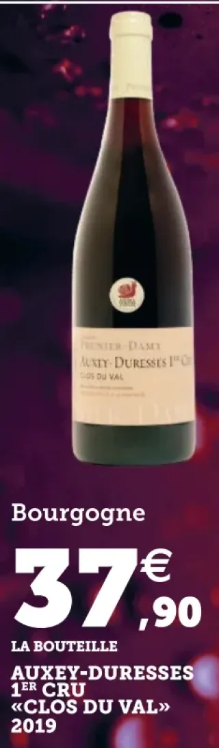 Bourgogne Auxey-Duresses 1er Cru «Clos du Val» 2019 Prunier-Damy