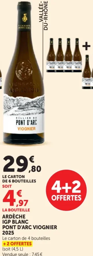 Cellier du Pont d'Arc Viognier Ardèche IGP Blanc