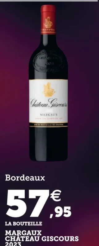 Bordeaux Margaux Château Giscours 2023