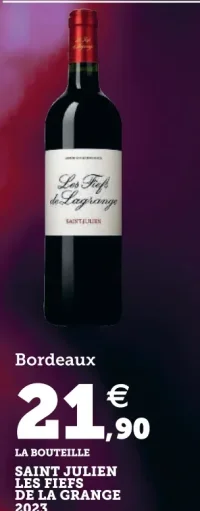 Bordeaux Saint Julien Les Fiefs de la Grange 2023