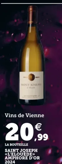 Vins de Vienne Saint-Joseph «L'Elouède» Amphore d'Or 2024