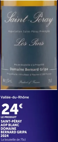 SAINT-PÉRAY AOP BLANC DOMAINE BERNARD GRIPA 2024