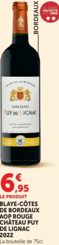 CHÂTEAU PUY DE LIGNAC BLAYE-CÔTES DE BORDEAUX AOP ROUGE 2022