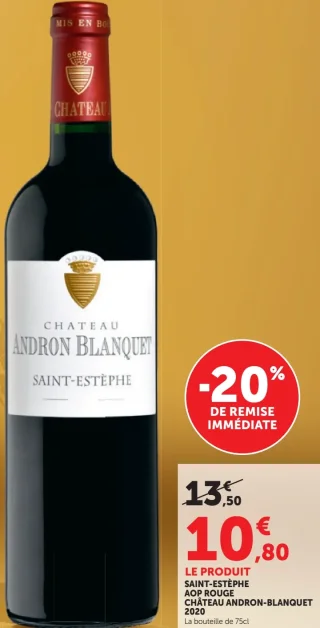 Château Andron-Blanquet Saint-Estèphe AOP Rouge 2020