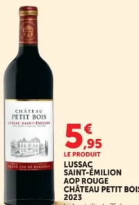 Lussac Saint-Émilion AOP Rouge Château Petit Bois 2023