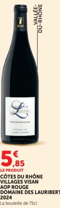 Côtes du Rhône Villages Visan AOP Rouge Domaine des Lauribert 2024