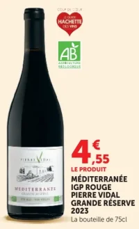 Méditerranée IGP Rouge Pierre Vidal Grande Réserve 2023