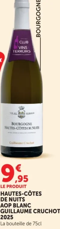 HAUTES-CÔTES DE NUITS AOP BLANC GUILLAUME CRUCHOT 2025