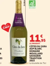 Côtes du Jura AOP Blanc Domaine Mouillard Savagnin Tradition 2023