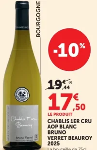 CHABLIS 1ER CRU AOP BLANC BRUNO VERRET BEAUROY 2025