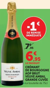 Crémant de Bourgogne AOP Brut Veuve Ambal Grande Cuvée