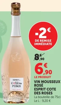 VIN MOUSSEUX ROSÉ ESPRIT COTE DES ROSES