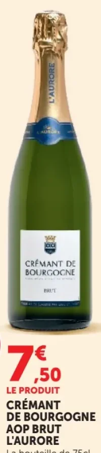 CRÉMANT DE BOURGOGNE AOP BRUT L'AURORE