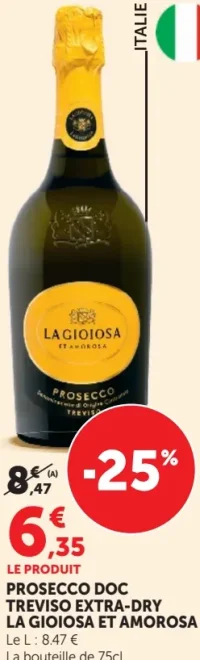 PROSECCO DOC TREVISO EXTRA-DRY LA GIOIOSA ET AMOROSA