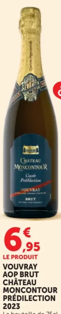 VOUVRAY AOP BRUT CHÂTEAU MONCONTOUR PRÉDILECTION 2023