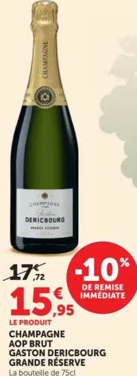 CHAMPAGNE AOP BRUT GASTON DERICBOURG GRANDE RÉSERVE