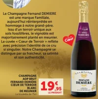 Champagne AOP Brut Fernand Demière Cœur de Terroir Blanc de Meunier