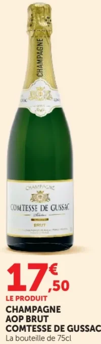 Champagne AOP Brut Comtesse de Gussac