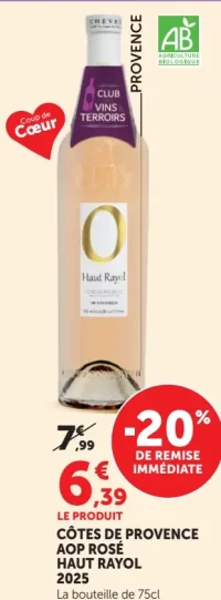 Côtes de Provence AOP Rosé Haut Rayol 2025