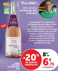 Corse AOP Rosé Domaine Vico 2025