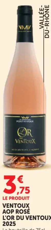 Ventoux AOP Rosé L'Or du Ventoux 2025