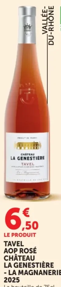 TAVEL AOP ROSÉ CHÂTEAU LA GENESTIÈRE - LA MAGNANERIE 2025