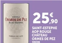Saint-Estèphe AOP Rouge Château Ormes de Pez 2020