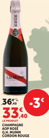 CHAMPAGNE AOP ROSÉ G.H. MUMM CORDON ROUGE
