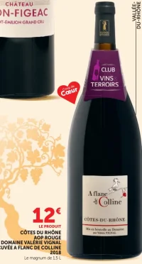Côtes du Rhône AOP rouge Domaine Valérie Vignal Cuvée A flanc de Colline 2018