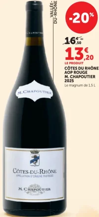 Côtes du Rhône AOP Rouge M. Chapoutier 2025