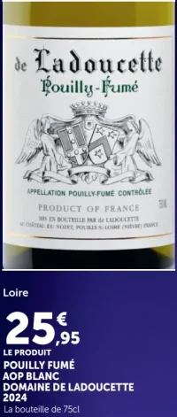 Pouilly-Fumé AOP Blanc Domaine de Ladoucette 2024