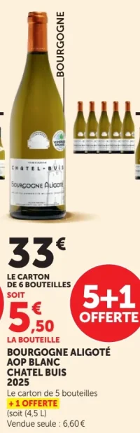Bourgogne Aligoté AOP Blanc Chatel Buis