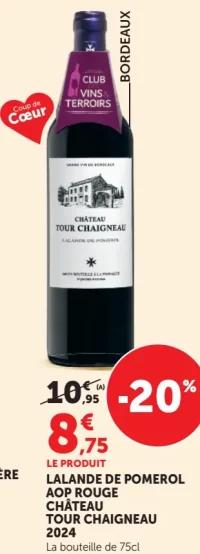CHÂTEAU TOUR CHAIGNEAU LALANDE DE POMEROL AOP ROUGE 2024