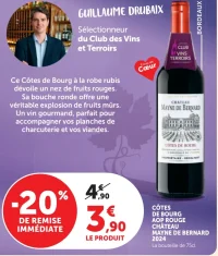 CHÂTEAU MAYNE DE BERNARD CÔTES DE BOURG AOP ROUGE 2024