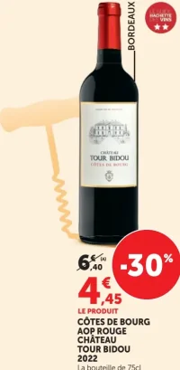 Château Tour Bidou Côtes de Bourg AOP Rouge 2022