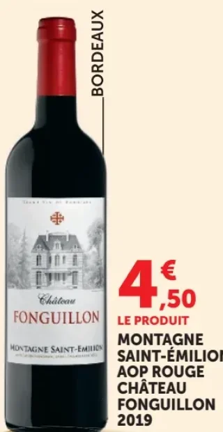 Montagne Saint-Émilion AOP Rouge Château Foguillon 2019