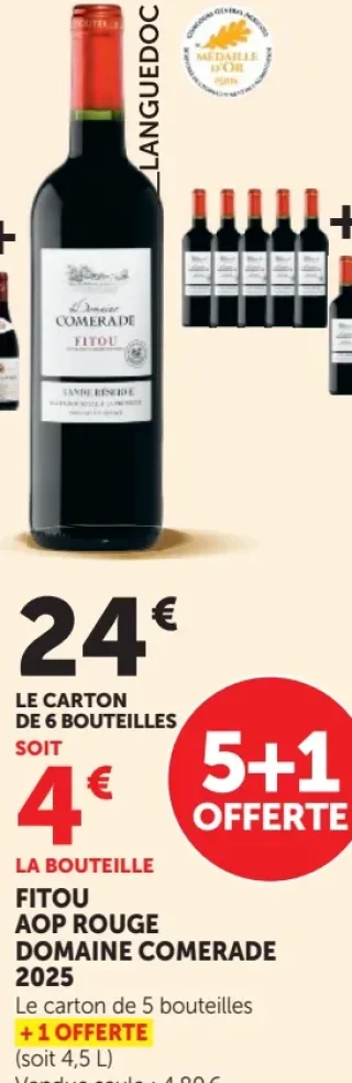 Vin Rouge Fitou AOP Domaine Comerade 2025