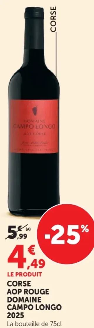 DOMAINE CAMPO LONGO CORSE AOP ROUGE 2025