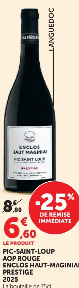 ENCLOS HAUT-MAGINIAI PRESTIGE PIC-SAINT-LOUP AOP ROUGE 2025