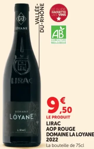 Lirac AOP Rouge Domaine La Loyane 2022
