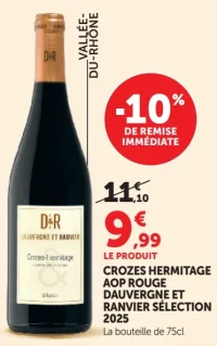 Crozes Hermitage AOP Rouge Dauvergne et Ranvier Sélection 2025