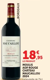 Vin rouge AOP Moulis Château Maucaillou 2024