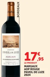 Vin rouge AOP Margaux Paveil de Luze 2024