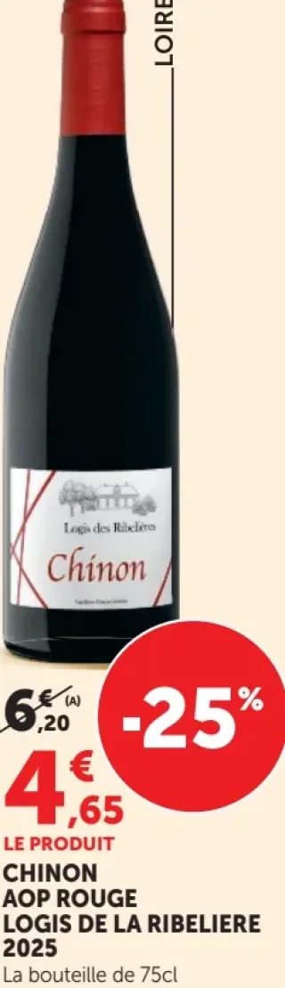Chinon AOP Rouge Logis de la Ribeliere 2023